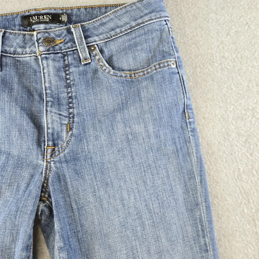 Lauren Ralph Lauren Jeans Womens 6 Blue Straight Regular 28x31 Light Wash